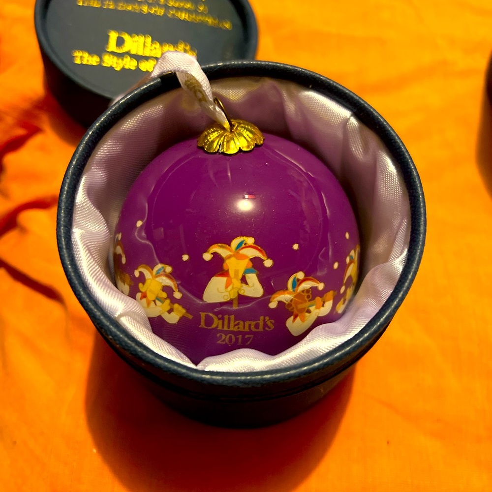 Dillards limited edition Christmas ornament still in box